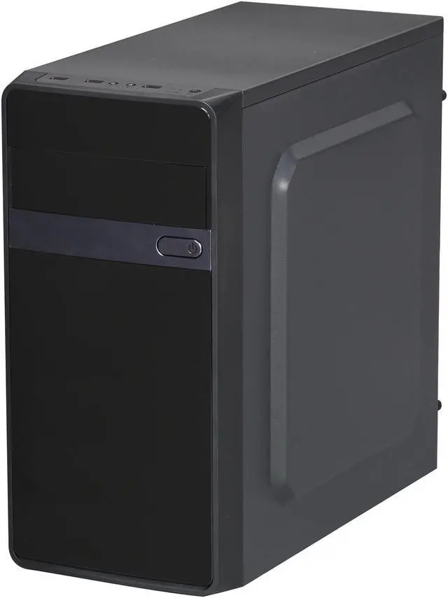 Alt view image 3 of 10 - DIYPC MA01-G Black/Green USB 3.0 Micro-ATX Mini Tower Gaming Computer Case with Dual Fans