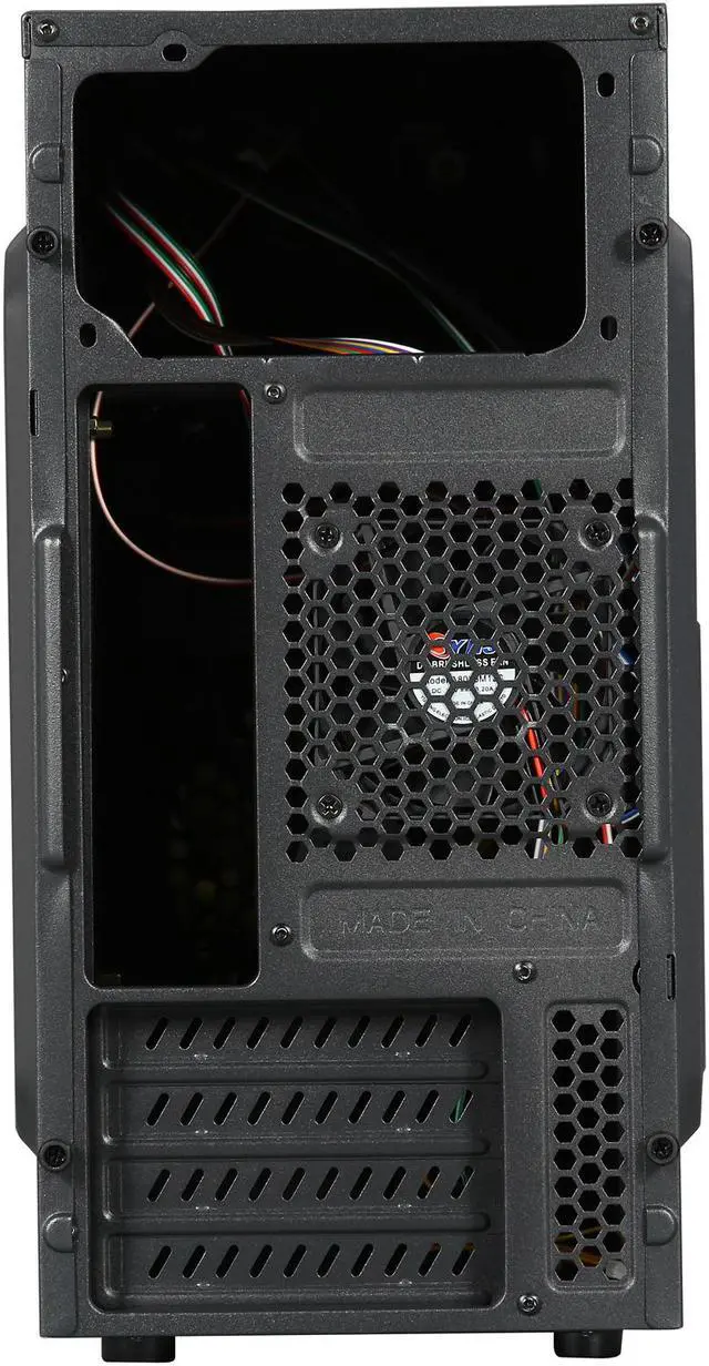 Alt view image 8 of 10 - DIYPC MA01-G Black/Green USB 3.0 Micro-ATX Mini Tower Gaming Computer Case with Dual Fans