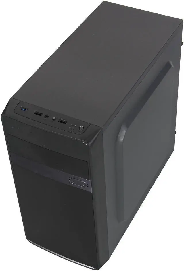 Alt view image 9 of 10 - DIYPC MA01-G Black/Green USB 3.0 Micro-ATX Mini Tower Gaming Computer Case with Dual Fans