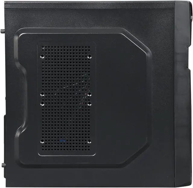 Alt view image 5 of 10 - DIYPC Solo-T1-BK Black USB 3.0 ATX Mid Tower Gaming Computer Case with 2 x Blue Fans (1 x 120mm LED fan x front, 1 x 120mm fan x rear) Pre-installed