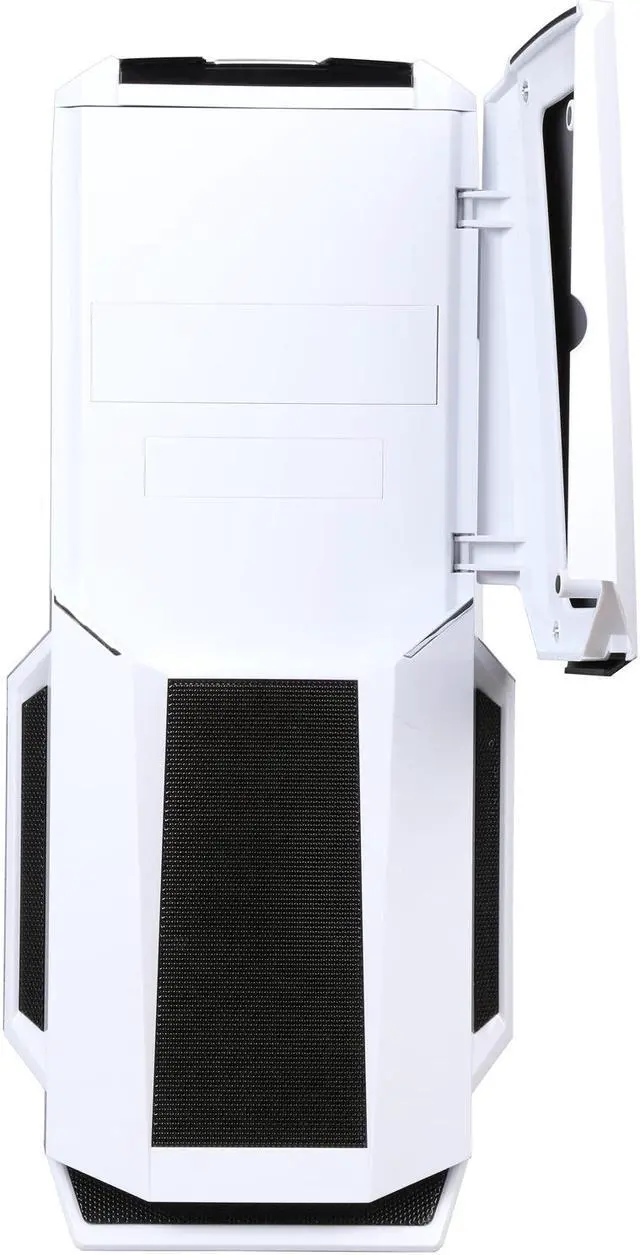 Alt view image 2 of 10 - DIYPC Gamemax-W White Dual USB 3.0 ATX Full Tower Gaming Computer Case with Build-in 5 x Blue Fans (2 x 120mm LED Fan x Top, 2 x 120mm LED Fan x Front, 1 x 120mm LED Fan x Rear), Water Cooling Ready