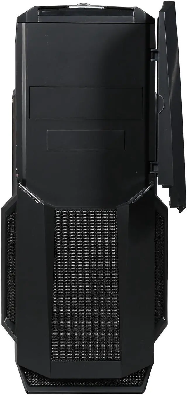Alt view image 2 of 10 - DIYPC Gamemax-BK Black Dual USB 3.0 ATX Full Tower Gaming Computer Case with Build-in 5 x Blue Fans (2 x 120mm LED Fan x Top, 2 x 120mm LED Fan x Front, 1 x 120mm LED Fan x Rear), Water Cooling Ready