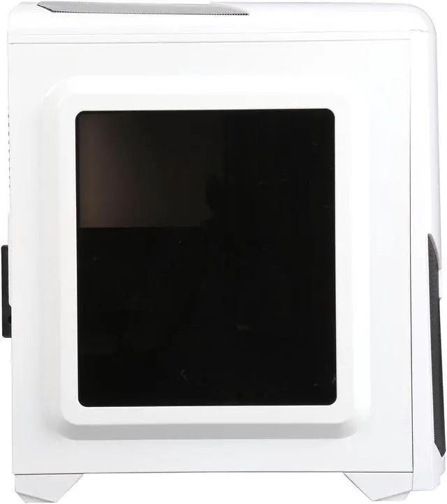 Alt view image 4 of 10 - DIYPC  DIY-N8-W  White USB 3.0 Micro-ATX Mini Tower Gaming Computer Case with 2 x Blue LED Fans (1 x 120mm LED fan x front, 1x120mm LED fan x rear) Pre-installed