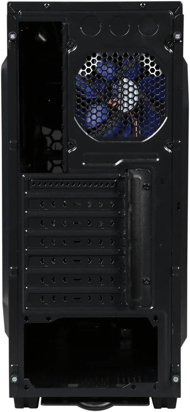 Alt view image 7 of 14 - DIYPC Alnitak-BK Black USB 3.0 ATX and Micro-ATX Mid Tower Gaming Computer Case with 3 x 120mm Blue Fans (Pre-installed)