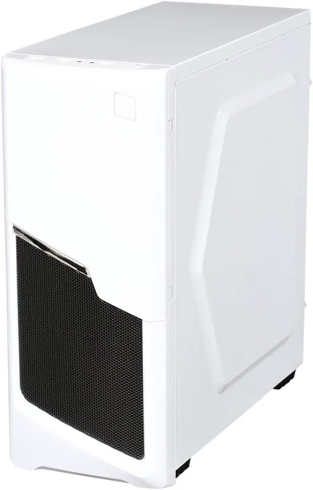 Alt view image 4 of 10 - DIYPC P48-W White SECC ATX / Micro ATX Mid Tower Computer Case w/ 2 x 120mm Blue Fans