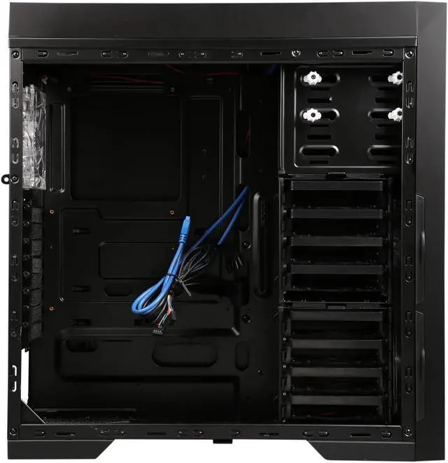 Alt view image 7 of 10 - DIYPC D780-BK Black SECC ATX Full Tower Computer Case