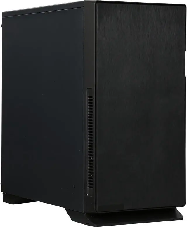 Main image of DIYPC Silence-BK Black Dual USB3.0 ATX Mid Tower Silent Computer Case w/ 3 x 120mm White Fans (Pre-installed), Fan Controller