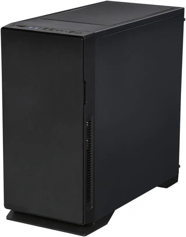 Alt view image 3 of 10 - DIYPC Silence-BK Black Dual USB3.0 ATX Mid Tower Silent Computer Case w/ 3 x 120mm White Fans (Pre-installed), Fan Controller