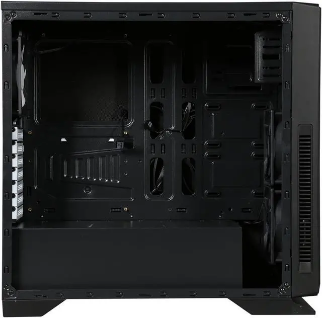 Alt view image 6 of 10 - DIYPC Silence-BK Black Dual USB3.0 ATX Mid Tower Silent Computer Case w/ 3 x 120mm White Fans (Pre-installed), Fan Controller