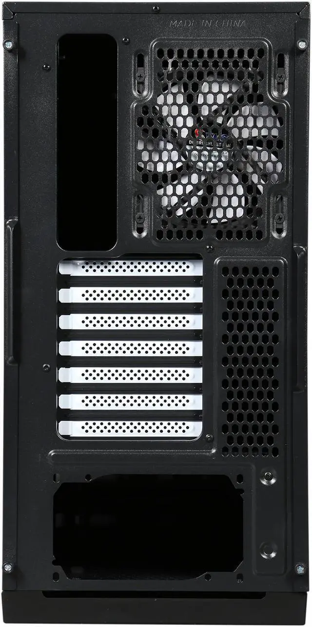 Alt view image 9 of 10 - DIYPC Silence-BK Black Dual USB3.0 ATX Mid Tower Silent Computer Case w/ 3 x 120mm White Fans (Pre-installed), Fan Controller