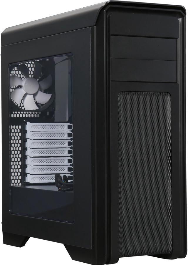 Main image of DIYPC D480-BK-Window Black Dual USB 3.0 ATX Mid Tower Computer Case with Build-in 5 x White Fans (2 x 120mm Fan x Front, 1 x 120mm Fan x rear, 2 x 120mm Fan x top), Fan Controller