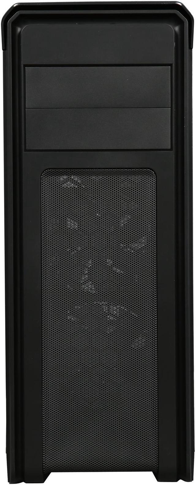 Alt view image 2 of 10 - DIYPC D480-BK-Window Black Dual USB 3.0 ATX Mid Tower Computer Case with Build-in 5 x White Fans (2 x 120mm Fan x Front, 1 x 120mm Fan x rear, 2 x 120mm Fan x top), Fan Controller