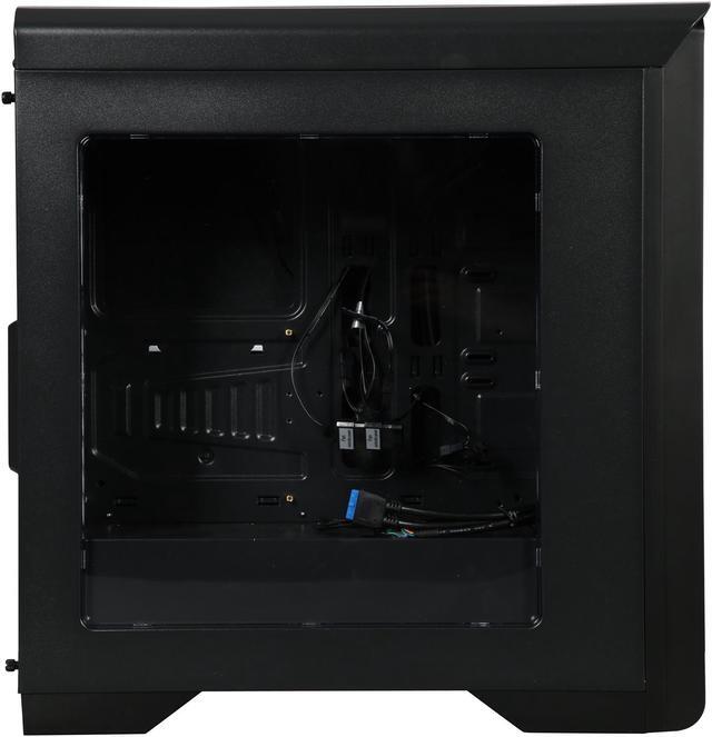 Alt view image 4 of 10 - DIYPC D480-BK-Window Black Dual USB 3.0 ATX Mid Tower Computer Case with Build-in 5 x White Fans (2 x 120mm Fan x Front, 1 x 120mm Fan x rear, 2 x 120mm Fan x top), Fan Controller