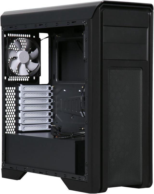 Alt view image 8 of 10 - DIYPC D480-BK-Window Black Dual USB 3.0 ATX Mid Tower Computer Case with Build-in 5 x White Fans (2 x 120mm Fan x Front, 1 x 120mm Fan x rear, 2 x 120mm Fan x top), Fan Controller