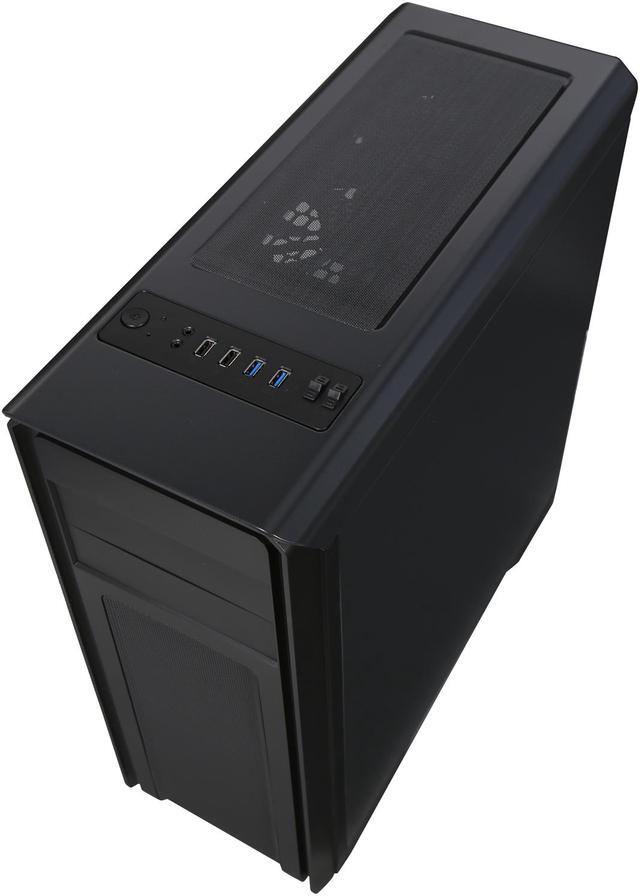 Alt view image 9 of 10 - DIYPC D480-BK-Window Black Dual USB 3.0 ATX Mid Tower Computer Case with Build-in 5 x White Fans (2 x 120mm Fan x Front, 1 x 120mm Fan x rear, 2 x 120mm Fan x top), Fan Controller