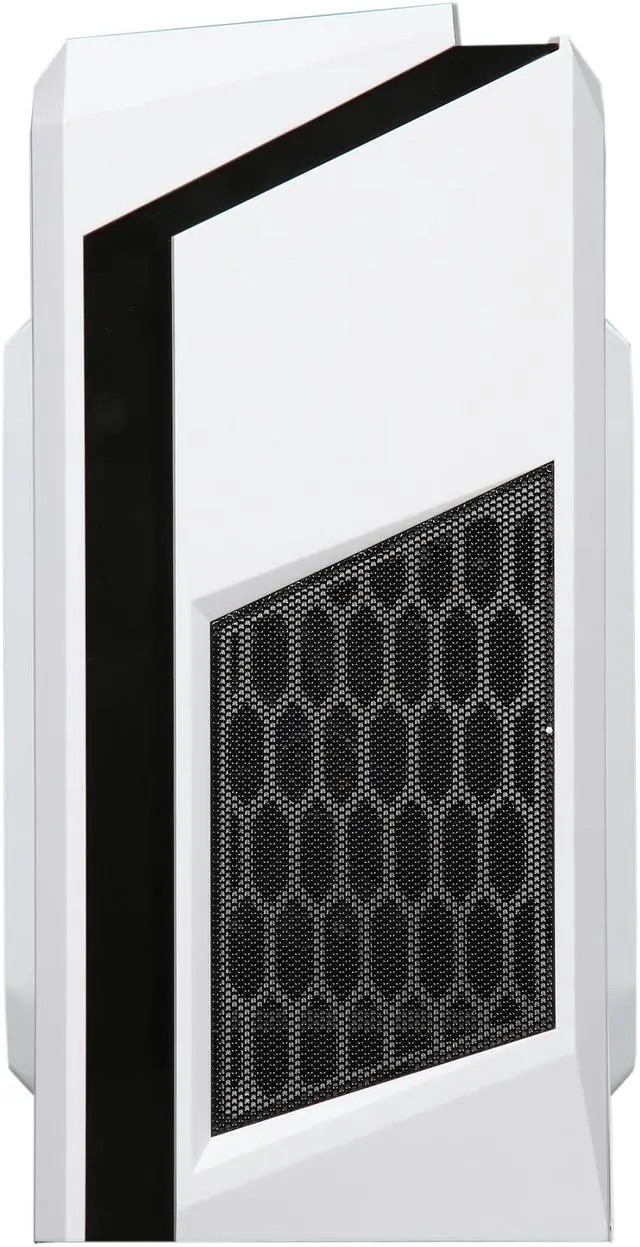 Alt view image 2 of 14 - DIYPC DIY-F2-W White SPCC Micro ATX Mini Tower Computer Case