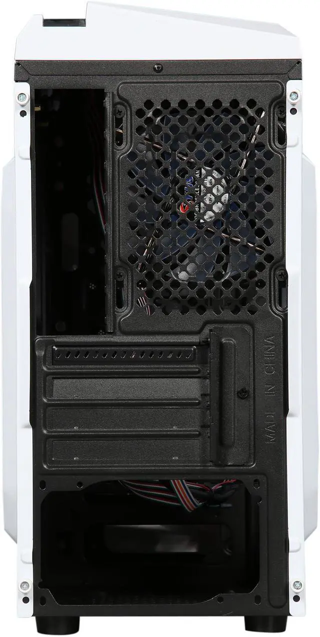 Alt view image 12 of 14 - DIYPC DIY-F2-W White SPCC Micro ATX Mini Tower Computer Case