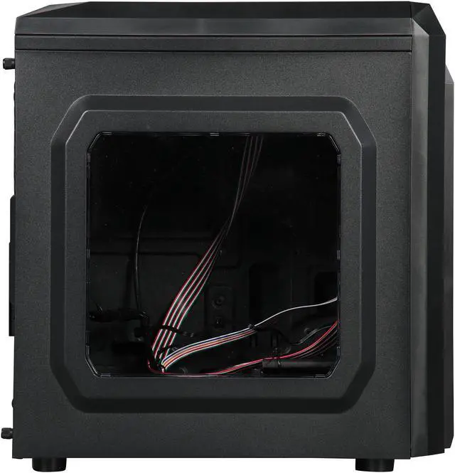 Alt view image 5 of 15 - DIYPC DIY-F2-P Black / Purple SPCC Micro ATX Mini Tower Computer Case
