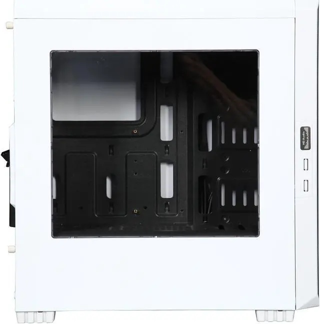 Alt view image 5 of 14 - DIYPC J180-W White Dual USB3.0 ATX Mid Tower Gaming Computer Case with 2 x 120mm Fans (Pre-Installed)