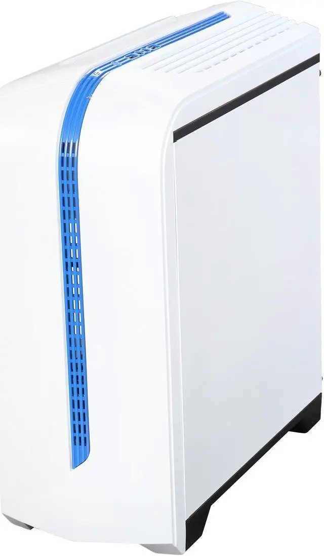 Alt view image 3 of 9 - DIYPC DIY-M6-W White SECC Micro ATX Mid Tower Computer Case