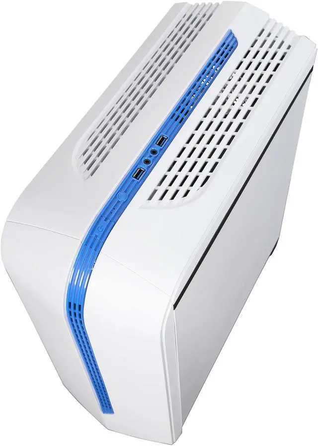 Alt view image 7 of 9 - DIYPC DIY-M6-W White SECC Micro ATX Mid Tower Computer Case