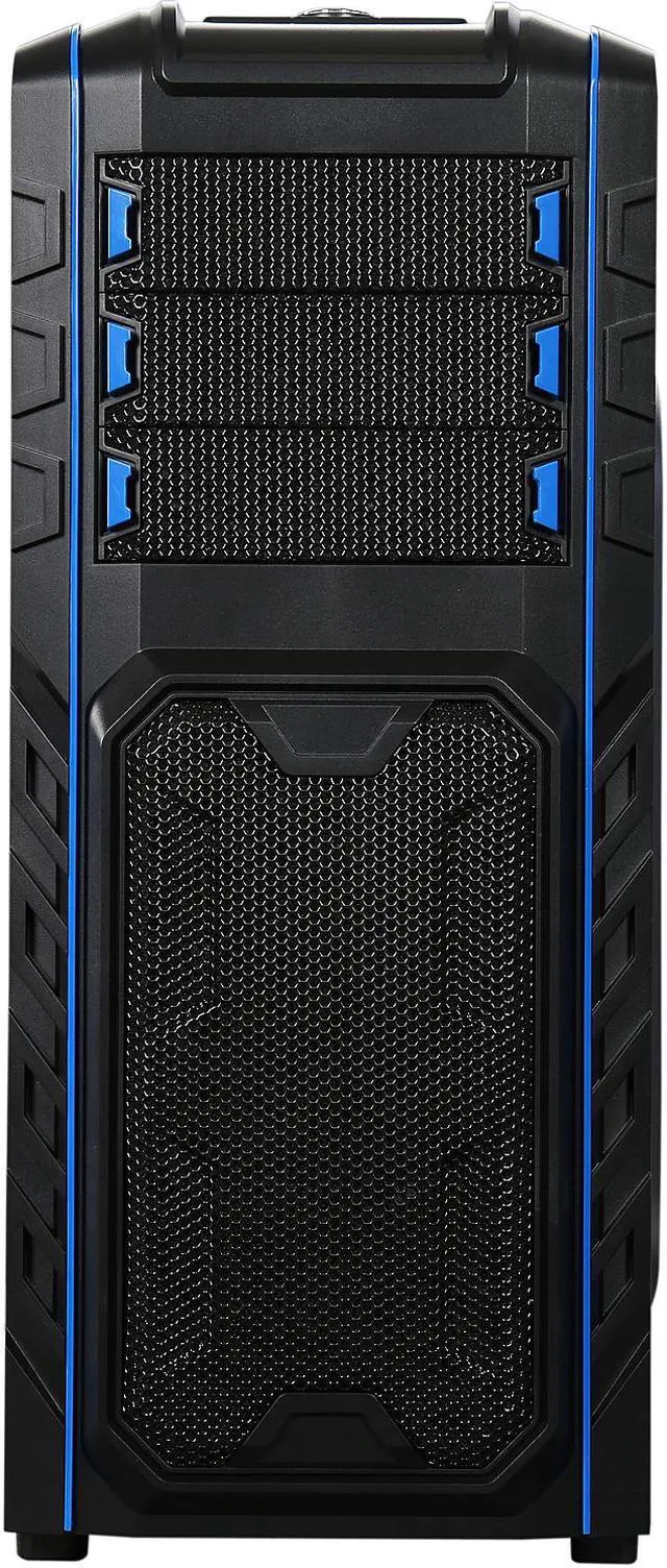 Alt view image 3 of 16 - DIYPC Skyline-06-WB Black SECC ATX Full Tower Computer Case