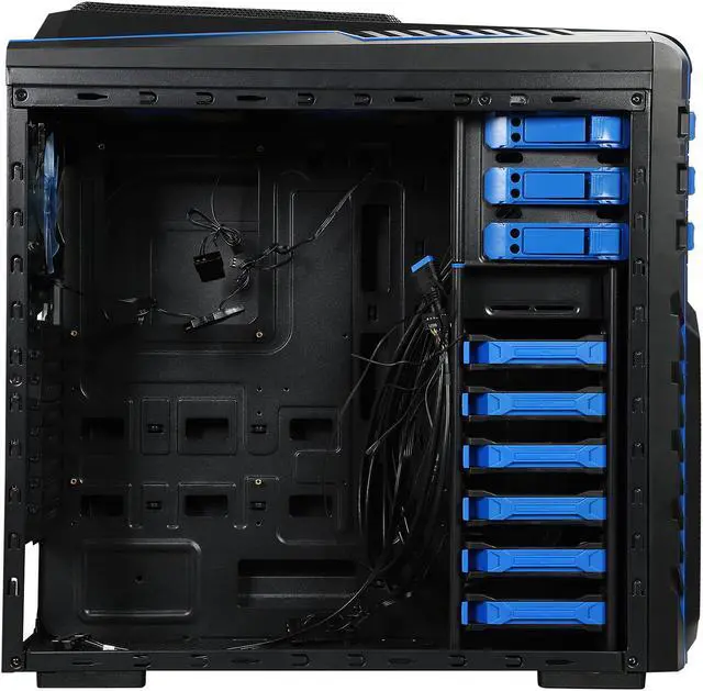 Alt view image 7 of 16 - DIYPC Skyline-06-WB Black SECC ATX Full Tower Computer Case