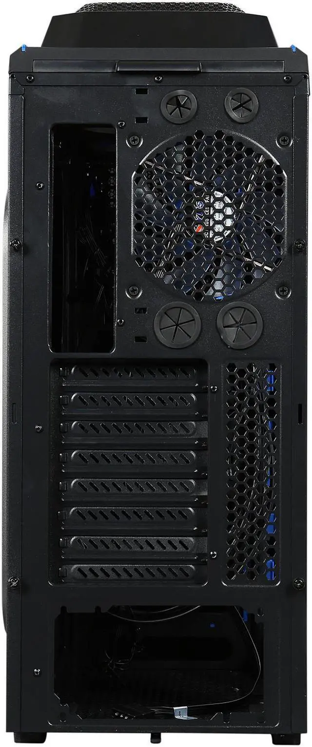 Alt view image 13 of 16 - DIYPC Skyline-06-WB Black SECC ATX Full Tower Computer Case