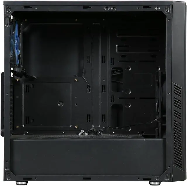 Alt view image 8 of 15 - DIYPC DIY-BG01 Black USB 3.0 ATX Mid Tower Gaming Computer Case with Pre-installed 3 x 120mm Fans