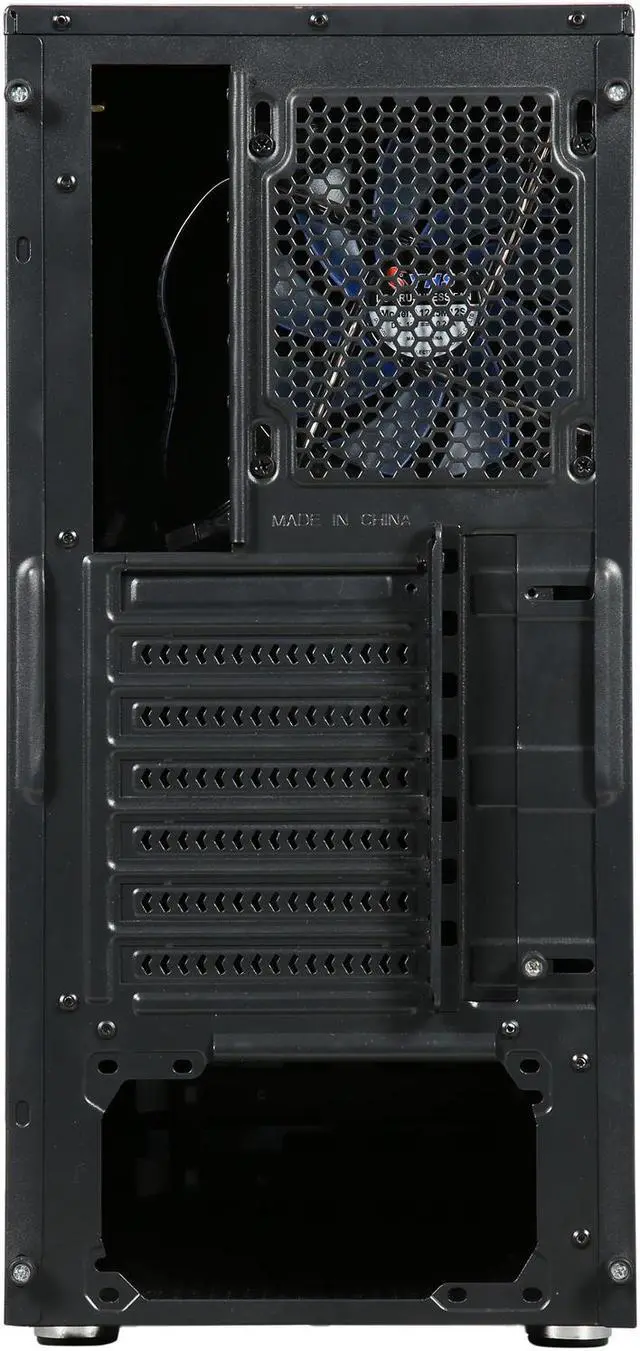Alt view image 13 of 15 - DIYPC DIY-BG01 Black USB 3.0 ATX Mid Tower Gaming Computer Case with Pre-installed 3 x 120mm Fans