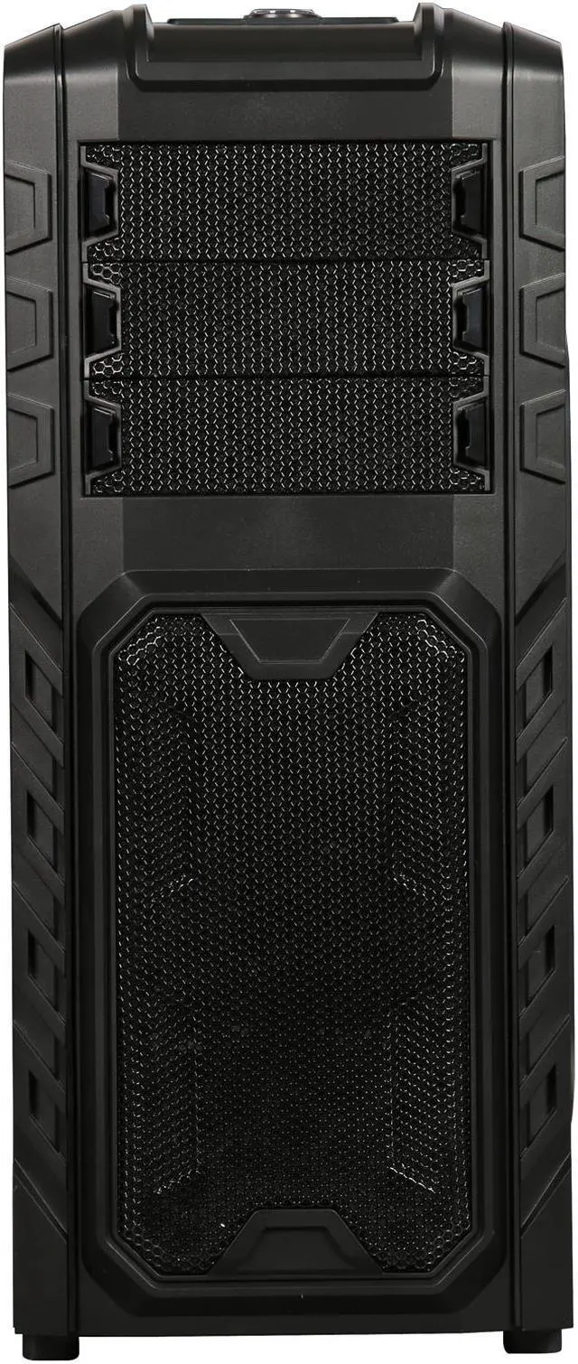 Alt view image 8 of 18 - DIYPC Skyline-06-RGB Black Dual USB 3.0 ATX Full Tower Gaming Computer Case with 3 x 120mm RGB Fans(Pre-Installed), RGB Remote Control and Hot Swap Docking