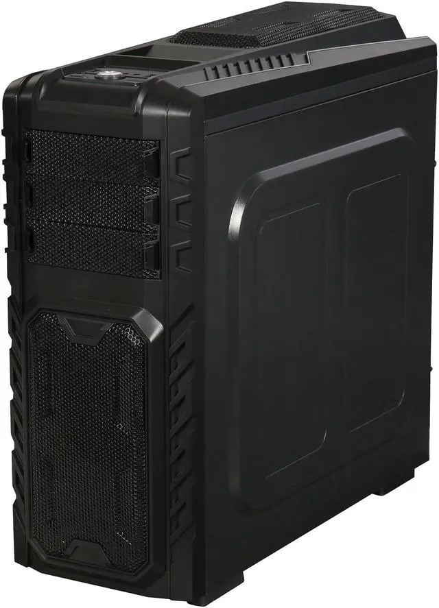Alt view image 9 of 18 - DIYPC Skyline-06-RGB Black Dual USB 3.0 ATX Full Tower Gaming Computer Case with 3 x 120mm RGB Fans(Pre-Installed), RGB Remote Control and Hot Swap Docking