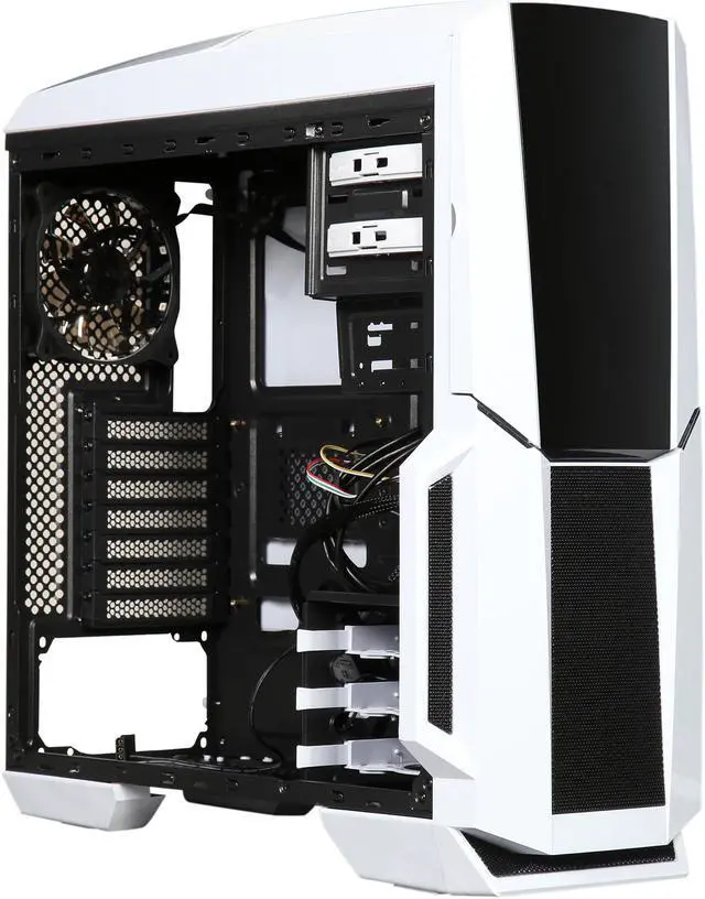 Alt view image 14 of 16 - DIYPC Gamemax-W-RGB White Dual USB 3.0 ATX Mid Tower Gaming Computer Case with Build-in 3 x RGB LED Fans and RGB Remote Control