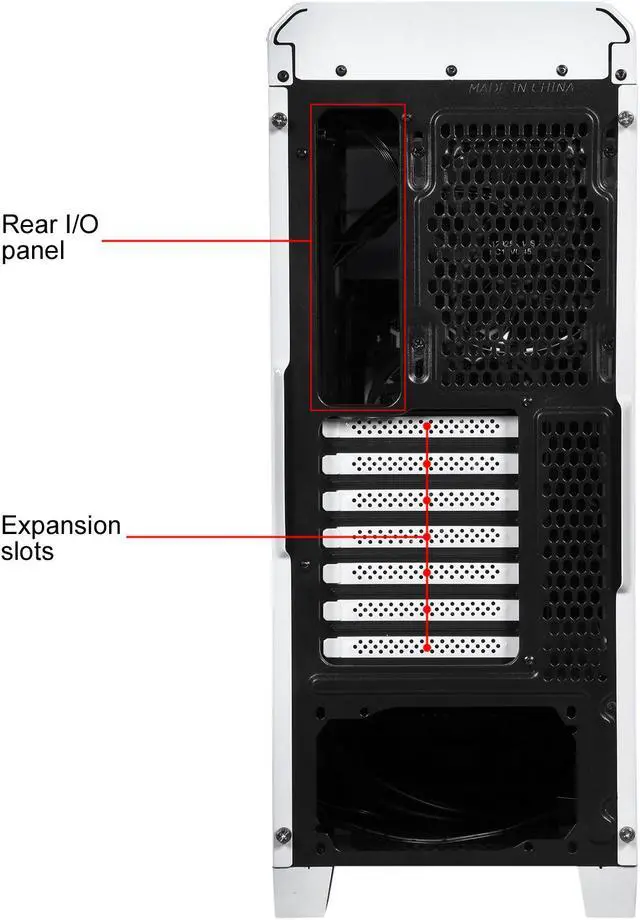 Alt view image 12 of 17 - DIYPC D480-W-RGB White Dual USB 3.0 ATX Mid Tower Gaming Computer Case with Build-in 3 x RGB LED Fans (Pre-Installed) and RGB Remote Control