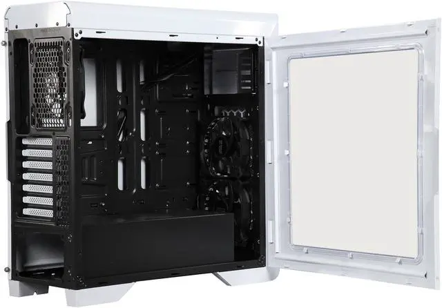 Alt view image 13 of 17 - DIYPC D480-W-RGB White Dual USB 3.0 ATX Mid Tower Gaming Computer Case with Build-in 3 x RGB LED Fans (Pre-Installed) and RGB Remote Control