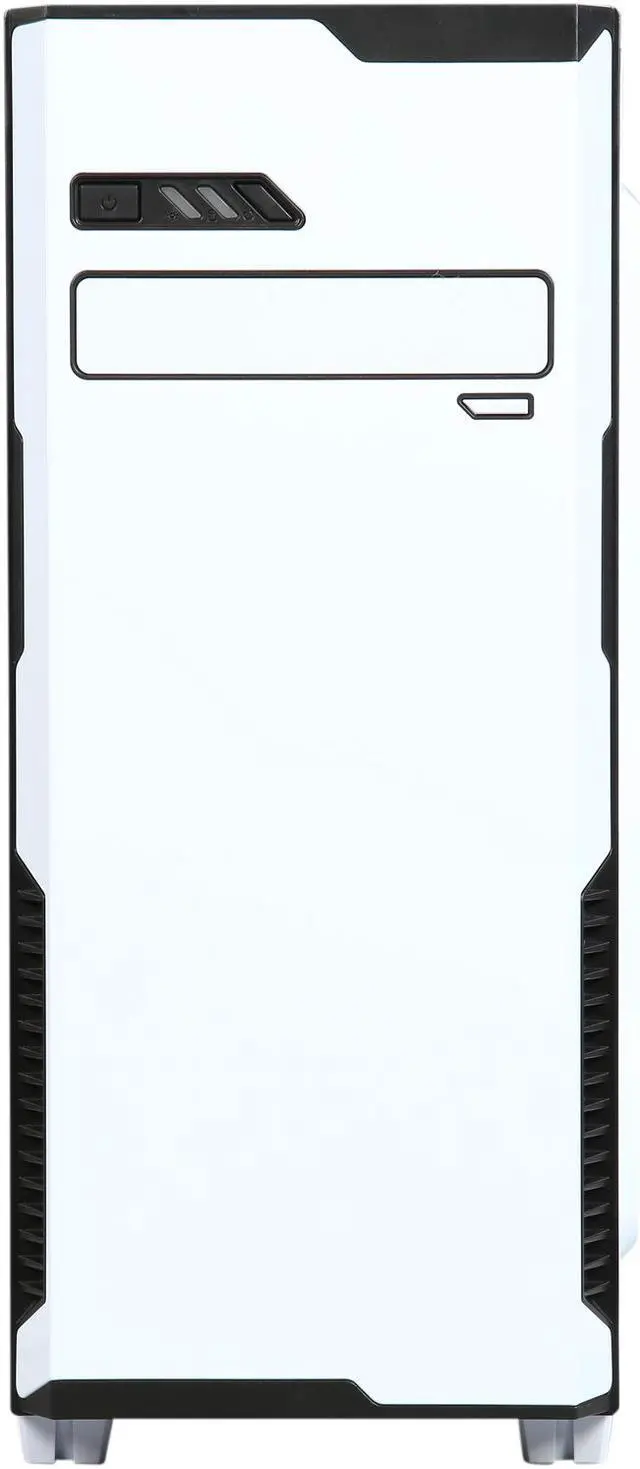 Alt view image 3 of 14 - DIYPC Jax11-W White USB 3.0 ATX Mid Tower Computer Case with Pre-installed 1 x 120mm White Fan