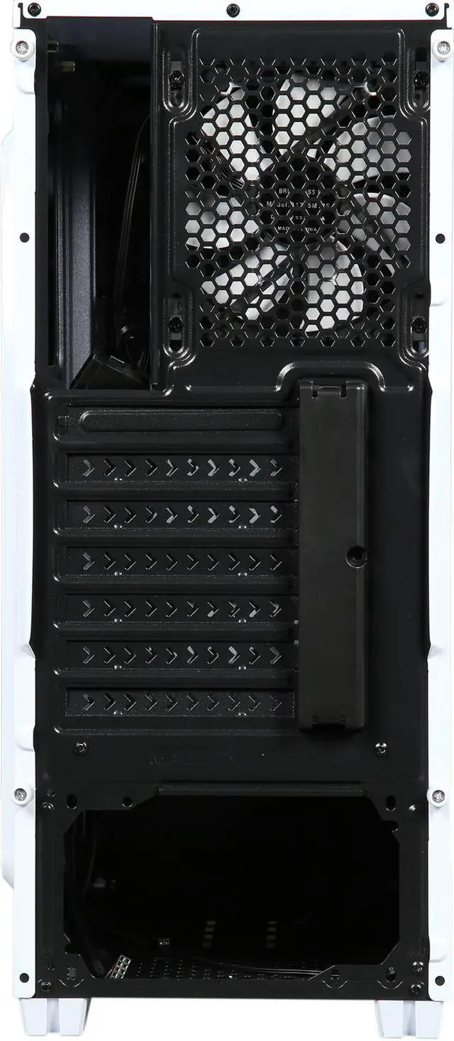 Alt view image 12 of 14 - DIYPC Jax11-W White USB 3.0 ATX Mid Tower Computer Case with Pre-installed 1 x 120mm White Fan
