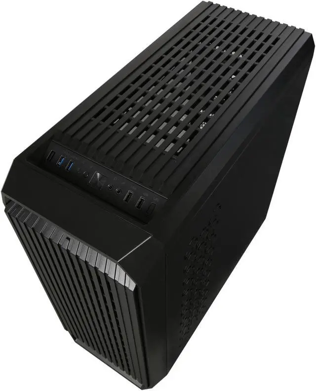 Alt view image 16 of 18 - DIYPC Vanguard-V8-RGB Black Dual USB3.0 Steel/ Tempered Glass ATX Mid Tower Gaming Computer Case w/Tempered Glass Side Panel and Pre-Installed 4 x RGB LED Dual Ring Fans (7 Different Color in 3 Mode Control)