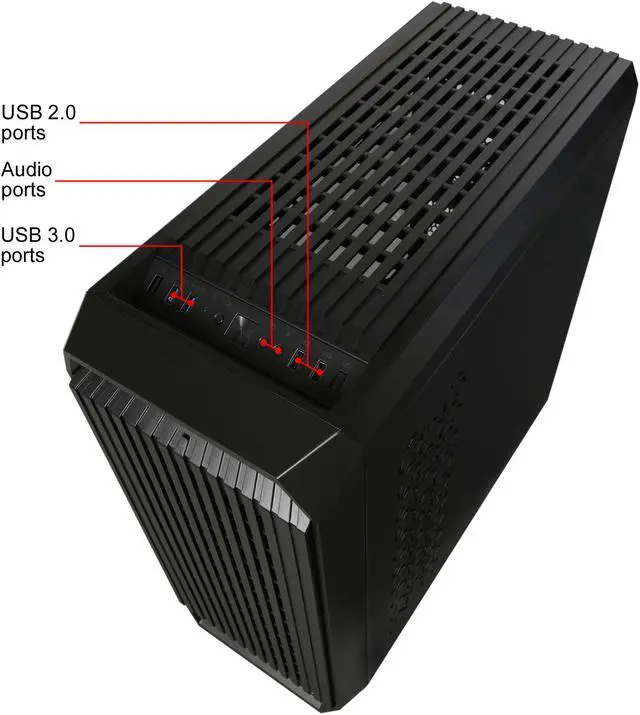 Alt view image 17 of 18 - DIYPC Vanguard-V8-RGB Black Dual USB3.0 Steel/ Tempered Glass ATX Mid Tower Gaming Computer Case w/Tempered Glass Side Panel and Pre-Installed 4 x RGB LED Dual Ring Fans (7 Different Color in 3 Mode Control)