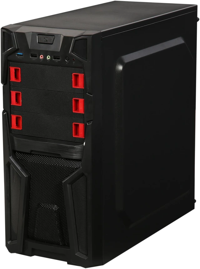 Open Box: DIYPC Solo-T2-R Black USB 3.0 ATX Mid Tower Gaming Computer ...