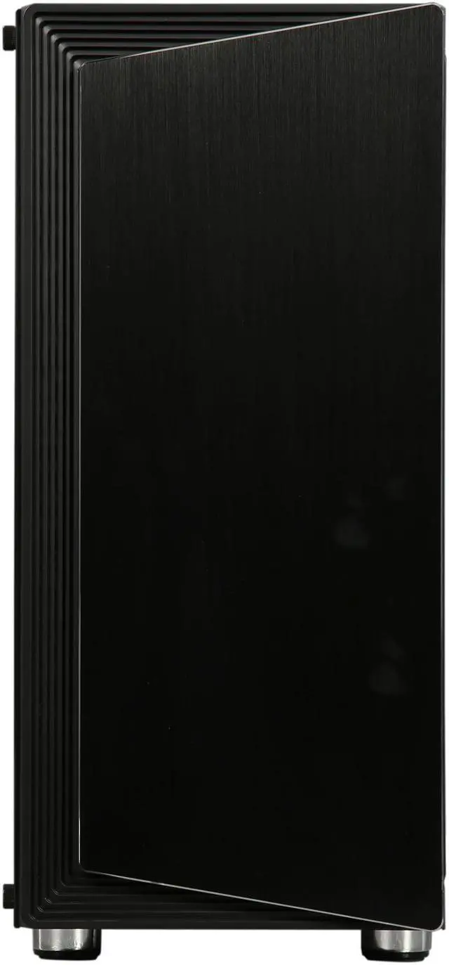 Alt view image 10 of 17 - DIYPC DIY-Line-RGB Black Dual USB3.0 ATX Mid Tower Gaming Computer Case w/Tempered Glass Panel and Integrated RGB Strip/Pre-Installed RGB LED Fan