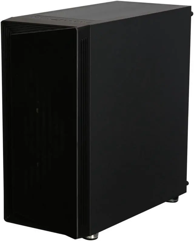 Alt view image 10 of 17 - DIYPC DIY-SD1-RGB Black Dual USB3.0 ATX Mid Tower Gaming Computer Case w/Dual Tempered Glass Panels and Pre-Installed 4 x Addressable RGB LED Fans