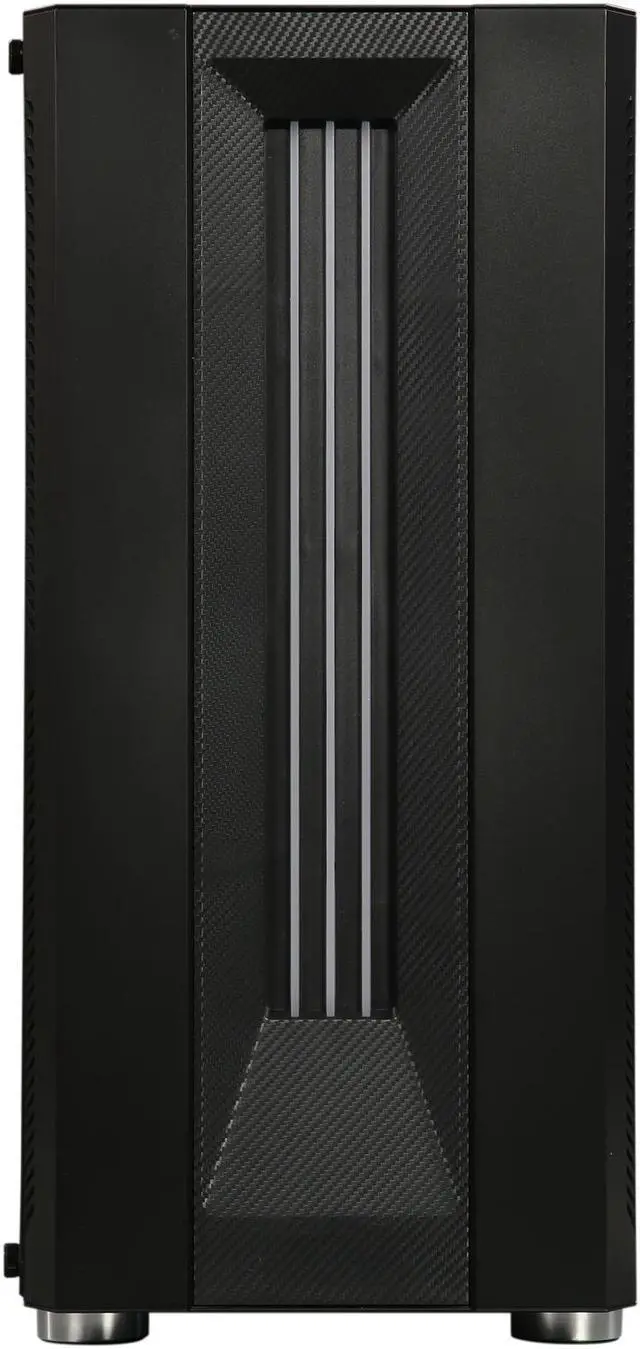 Alt view image 10 of 17 - DIYPC DIY-Model S-RGB Black Dual USB3.0 Steel/ Tempered Glass ATX Mid Tower Gaming Computer Case w/Tempered Glass Panel and Aura Sync RGB LED Strip and Addressable Rainbow RGB LED  Fan (Pre-Installed)