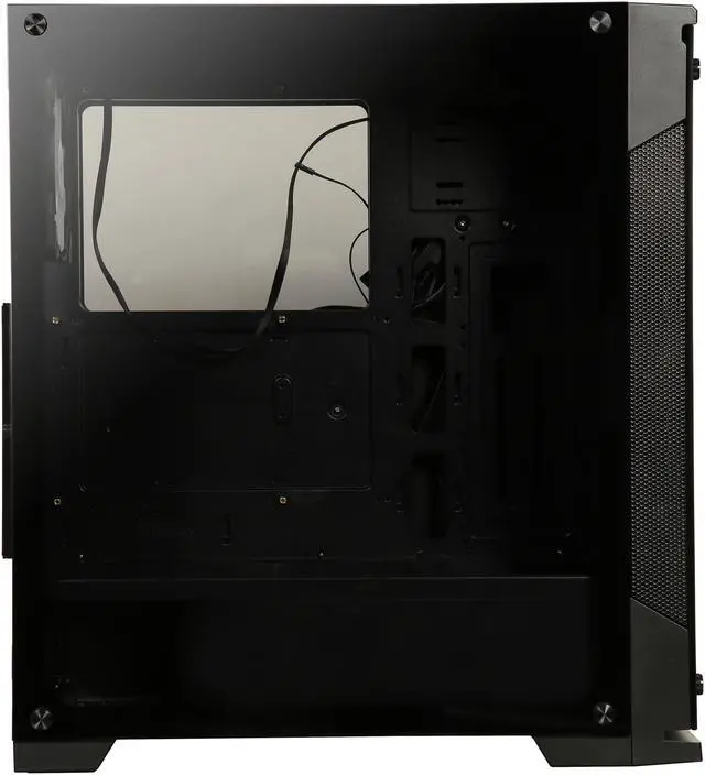 Alt view image 12 of 18 - DIYPC DIY-Model C-RGB Black Dual USB3.0 Steel/ Tempered Glass ATX Mid Tower Gaming Computer Case w/ 3xTempered Glass Panel and Aura Sync RGB LED Fans ( 2 x 200mm Fans x Front and 1 x 120mm x Rear Pre-Installed)