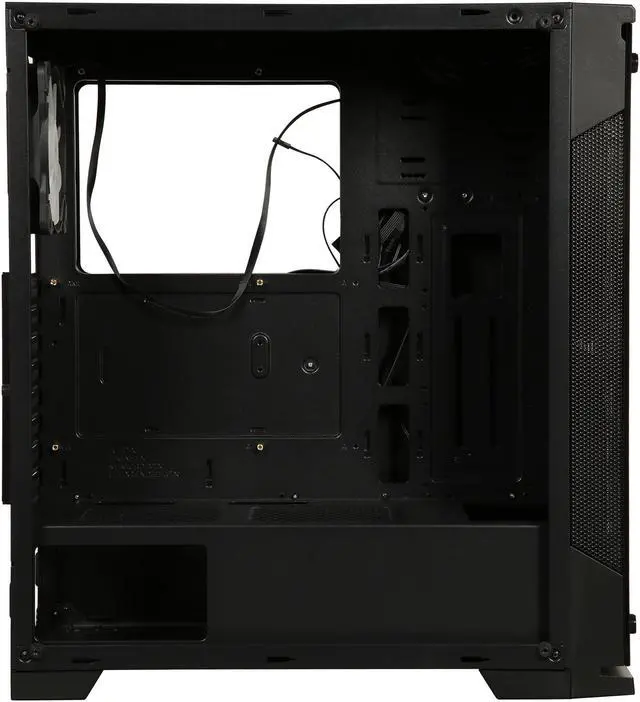 Alt view image 14 of 18 - DIYPC DIY-Model C-RGB Black Dual USB3.0 Steel/ Tempered Glass ATX Mid Tower Gaming Computer Case w/ 3xTempered Glass Panel and Aura Sync RGB LED Fans ( 2 x 200mm Fans x Front and 1 x 120mm x Rear Pre-Installed)