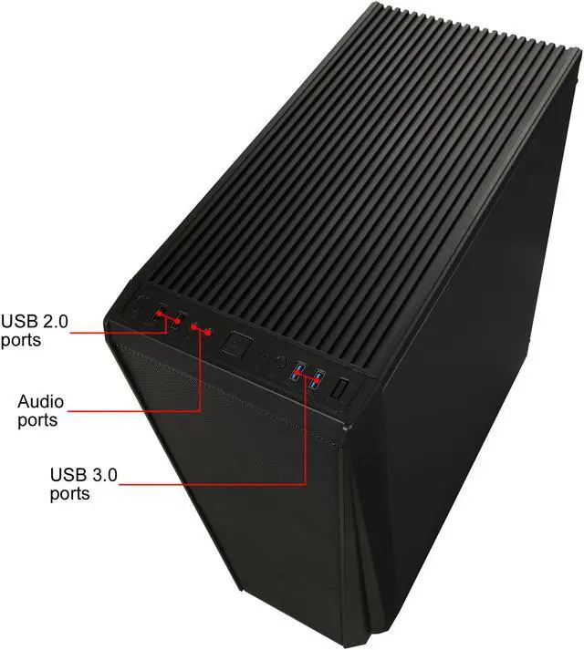 Alt view image 14 of 15 - DIYPC DIY-VX-RGB Black Dual USB3.0 Steel/ Tempered Glass ATX Mid Tower Gaming Computer Case w/Tempered Glass Panel and Pre-Installed 4 x RGB 18LED Fan (7 Different Color in 3 Mode Control)