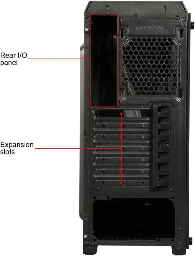 Alt view image 16 of 17 - DIYPC S2-BK-RGB Black USB3.0 Steel/ Tempered Glass ATX Mid Tower Gaming Computer Case w/Tempered Glass Panel and Addressable RGB LED Strip