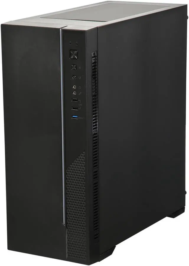 Alt view image 10 of 16 - DIYPC DIY-D3-RGB Black USB3.0 Steel/ Tempered Glass ATX Mid Tower Gaming Computer Case w/Tempered Glass Panel and Addressable RGB LED Strip