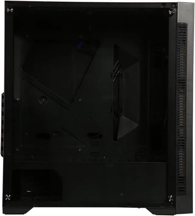 Alt view image 11 of 16 - DIYPC DIY-D3-RGB Black USB3.0 Steel/ Tempered Glass ATX Mid Tower Gaming Computer Case w/Tempered Glass Panel and Addressable RGB LED Strip
