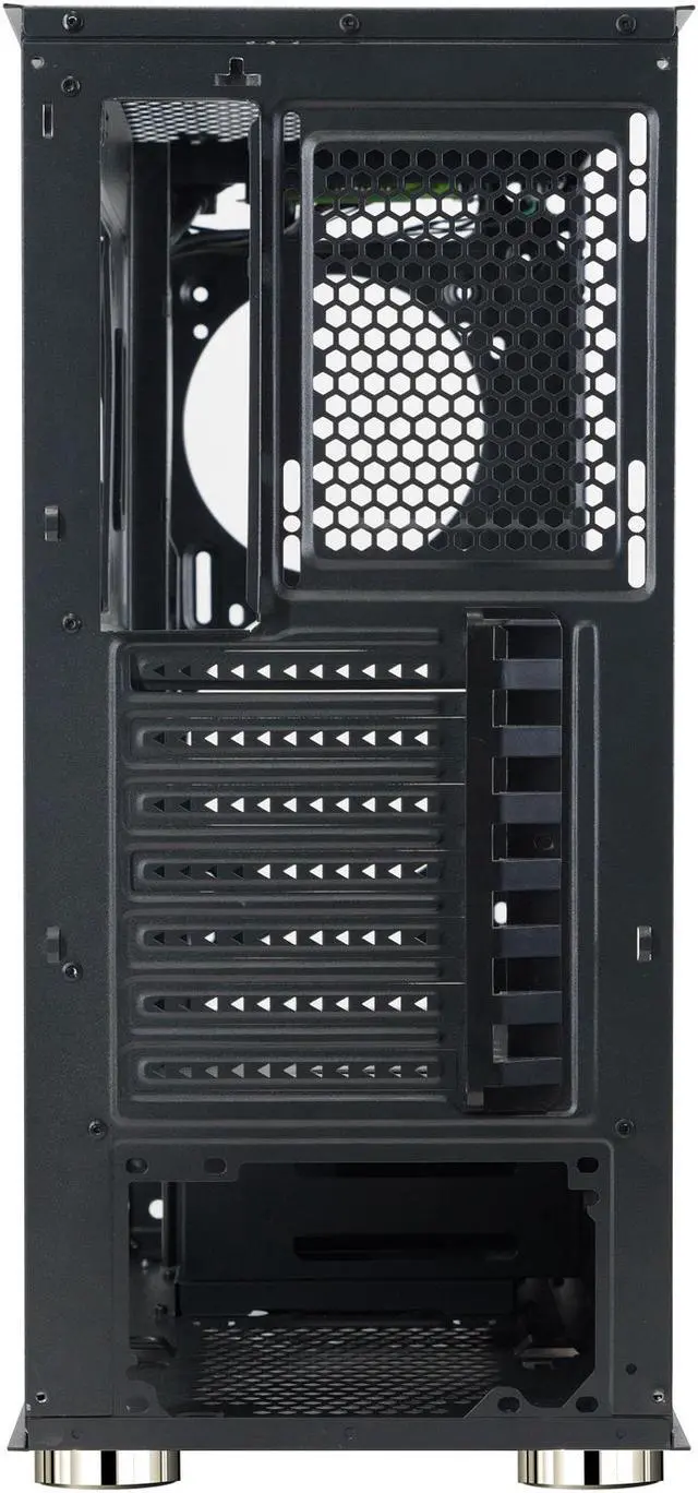 Alt view image 14 of 18 - DIYPC DIY-D2-RGB Black USB3.0 Steel/ Tempered Glass ATX Mid Tower Gaming Computer Case with Tempered Glass Panel and Addressable RGB LED Strip